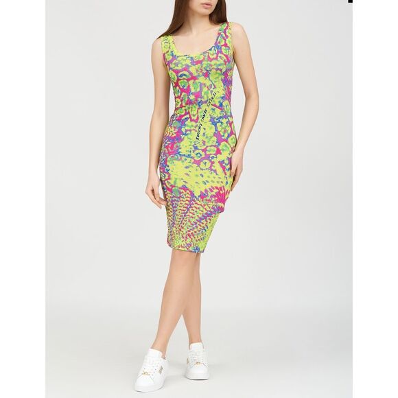 Versace Jeans Couture Vestiti Tie-Dye Sheath Dress Size 36 /US 0 $376